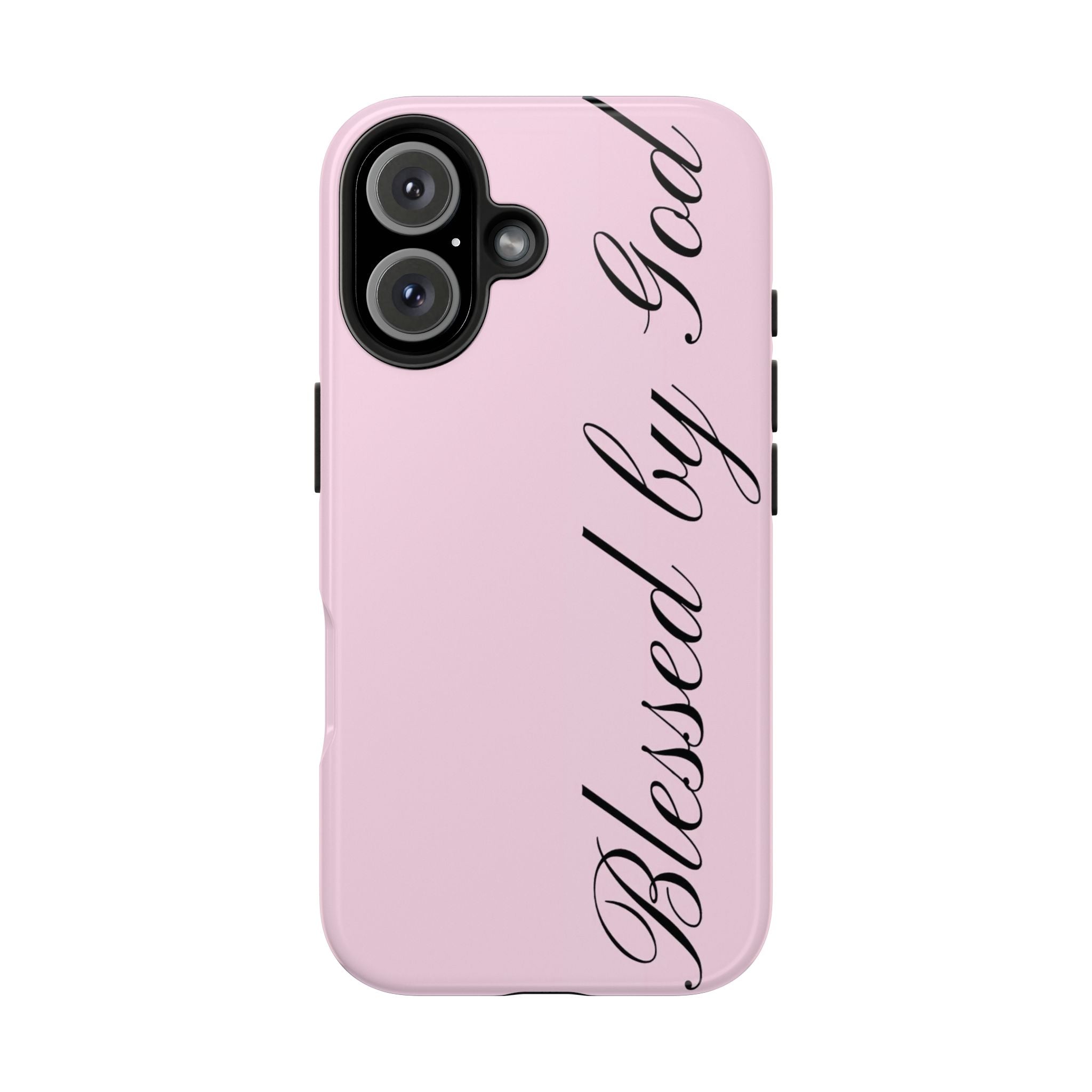 blessed by god phone case
