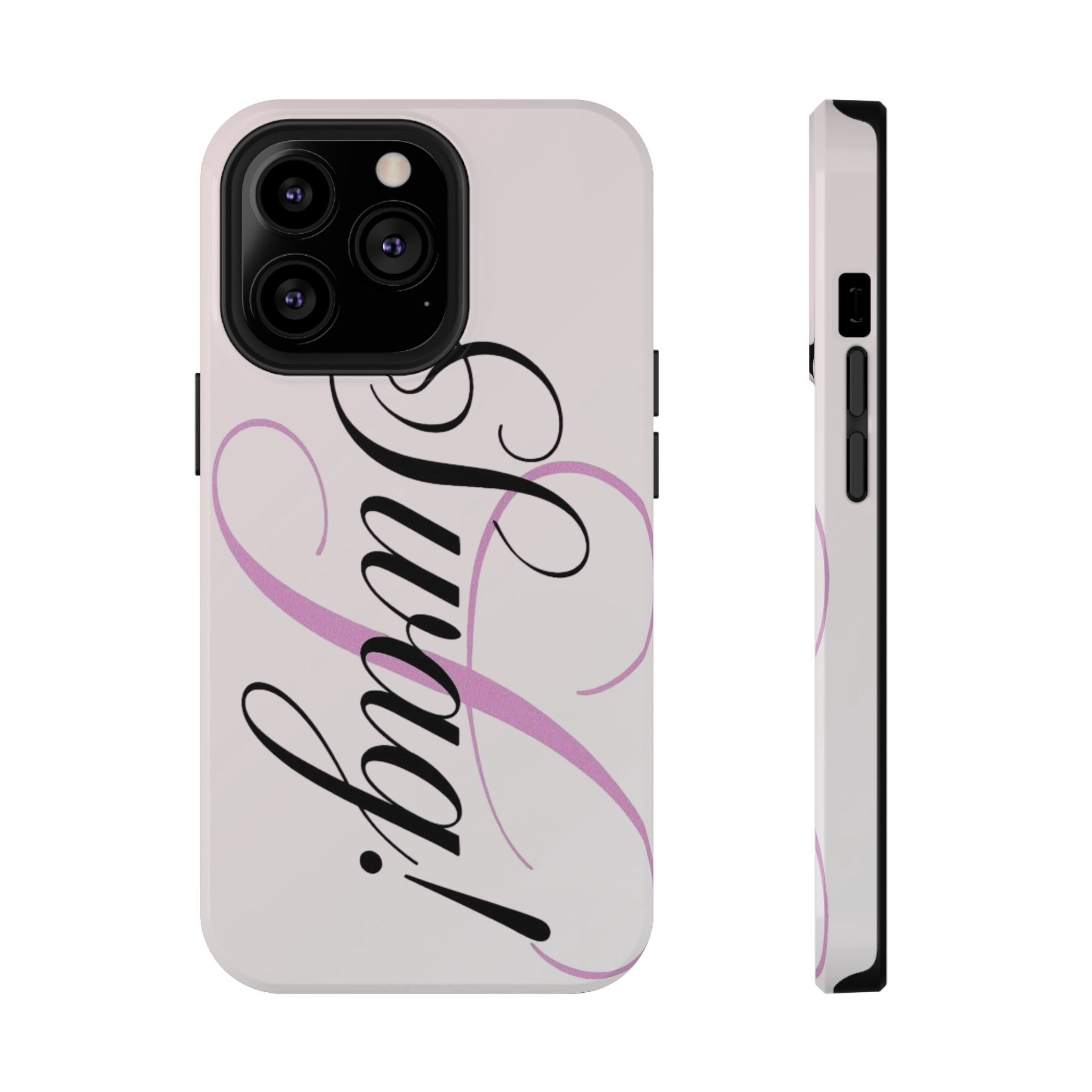 cursive phone case
