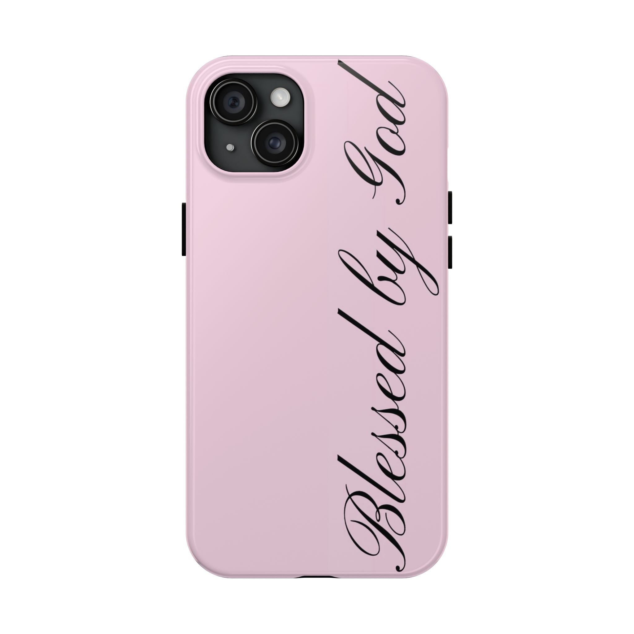 blessed by god phone case