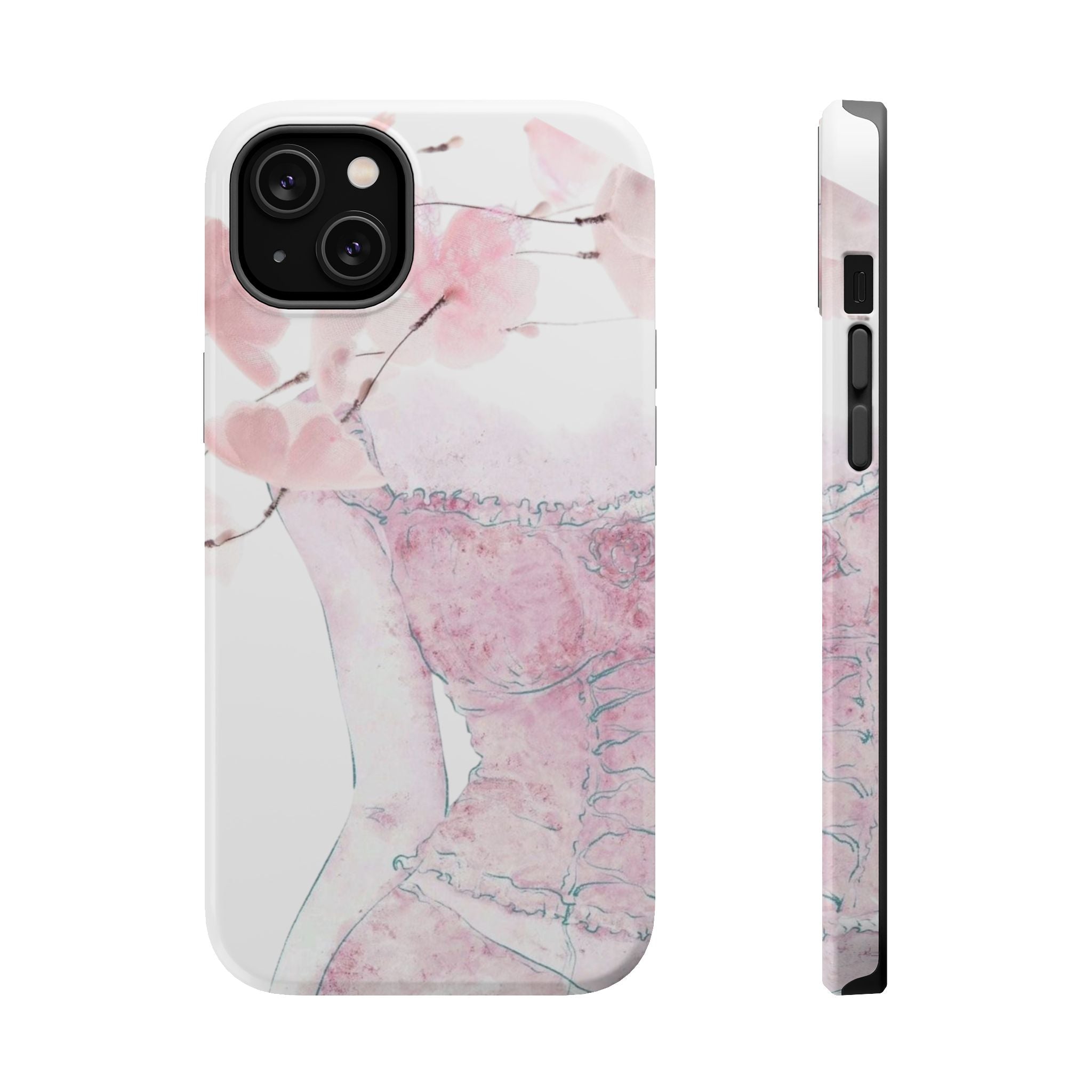 cherry blossom magsafe phone case