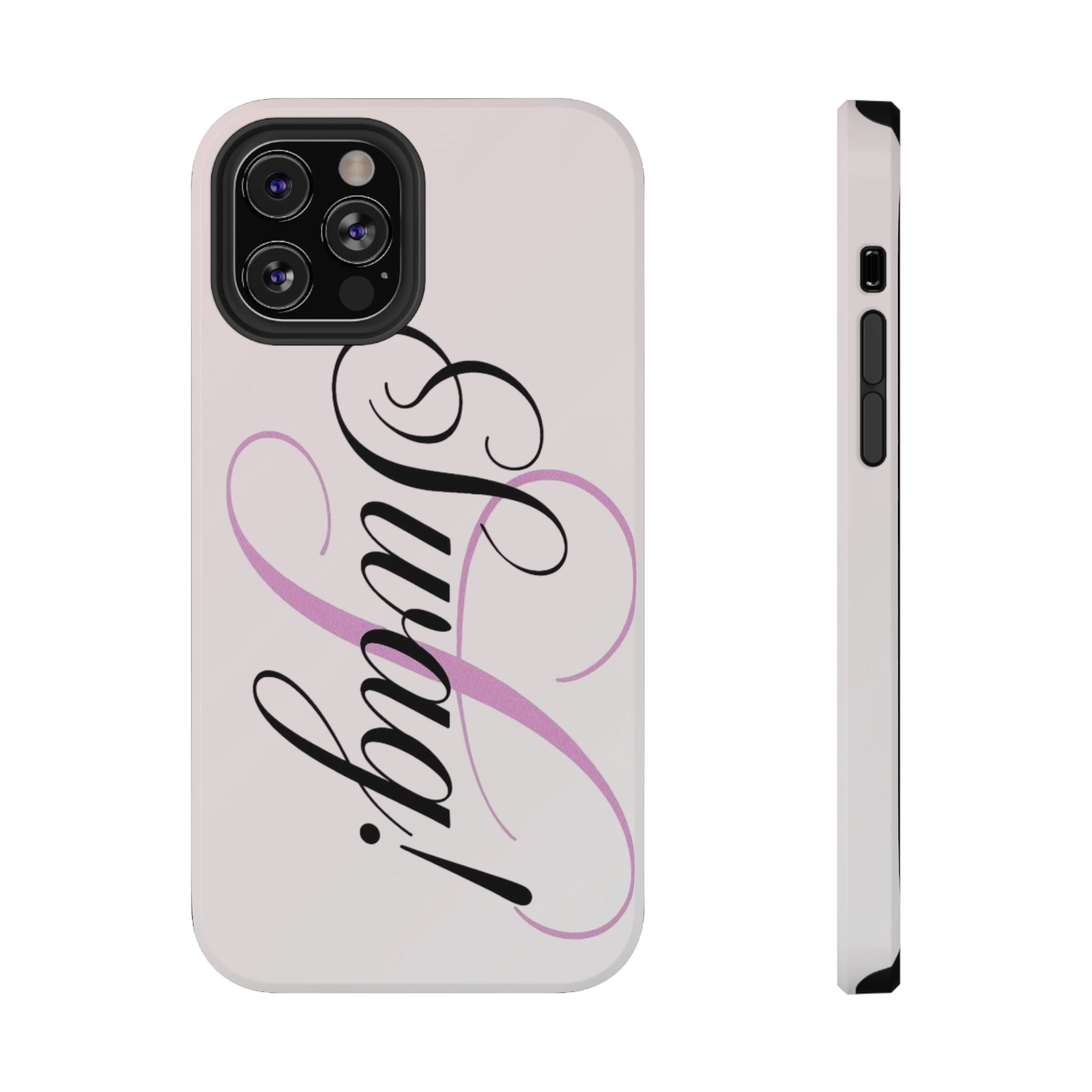 cursive phone case