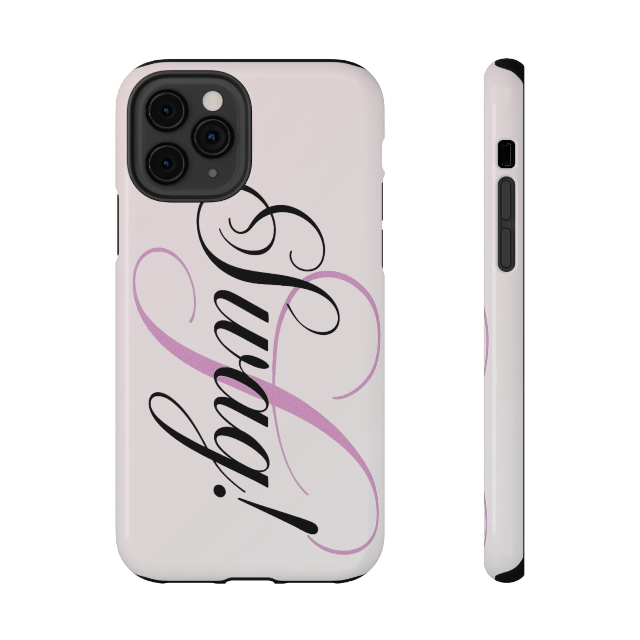 cursive phone case