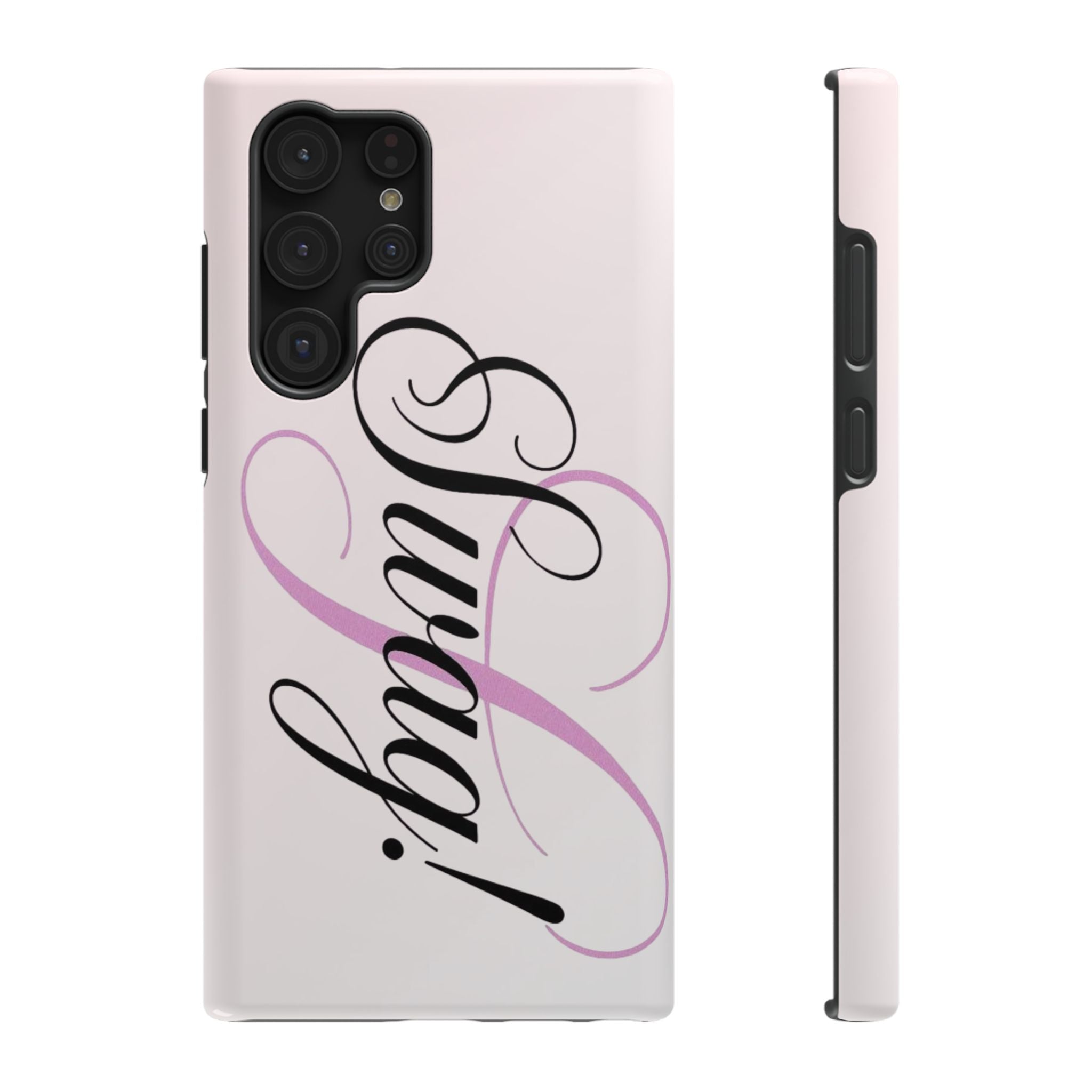 cursive phone case