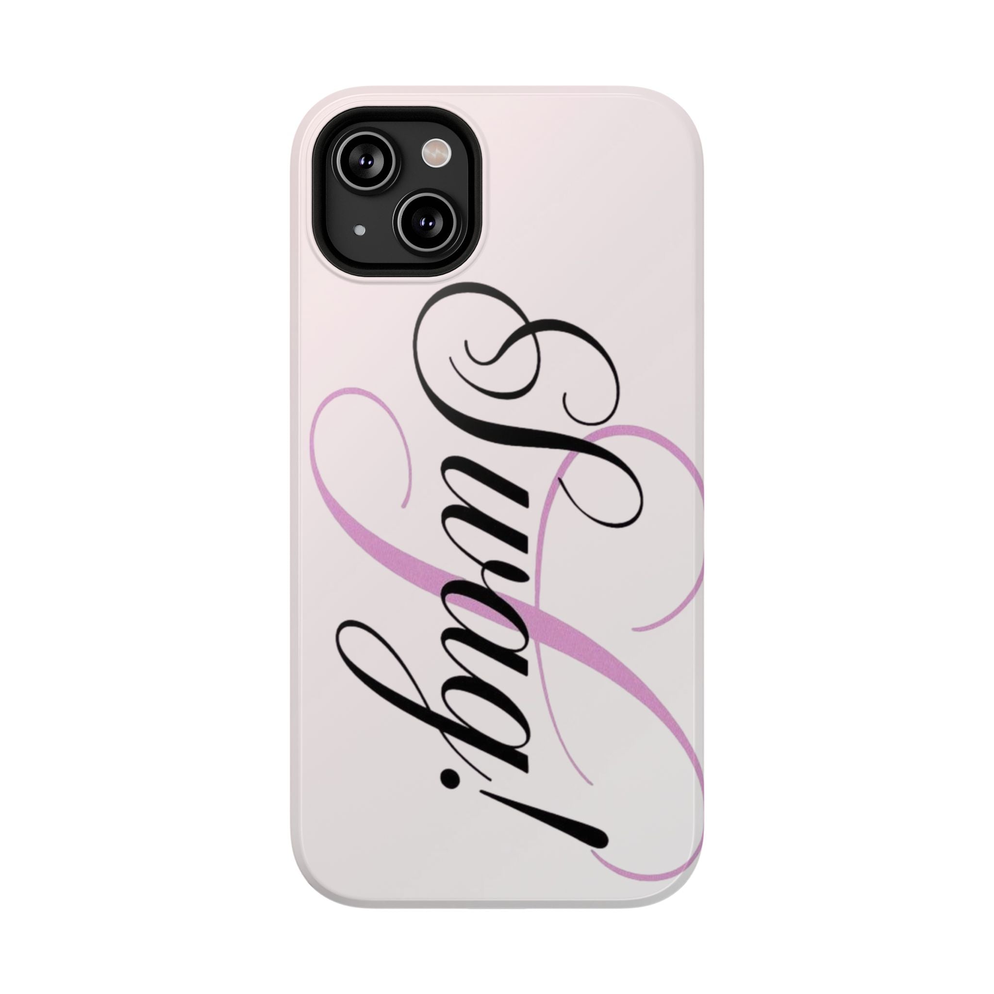 cursive phone case