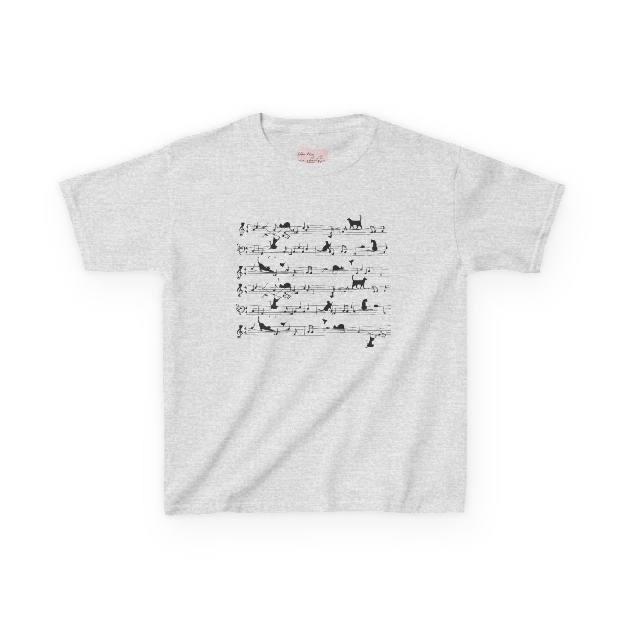 music notes baby tee