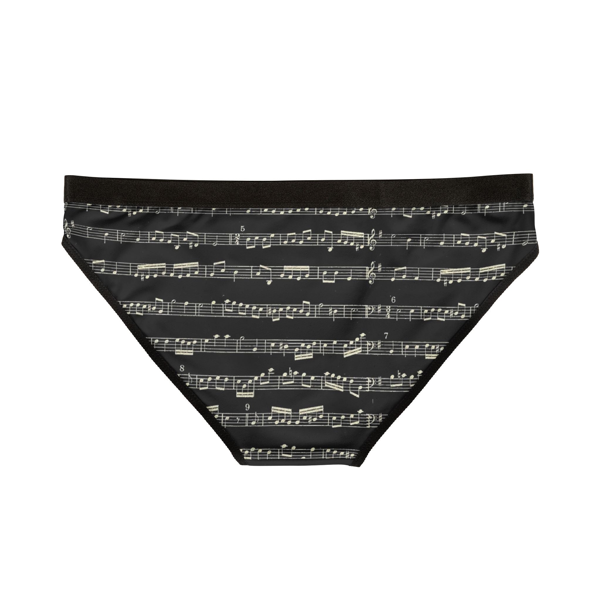 music notes womens briefs