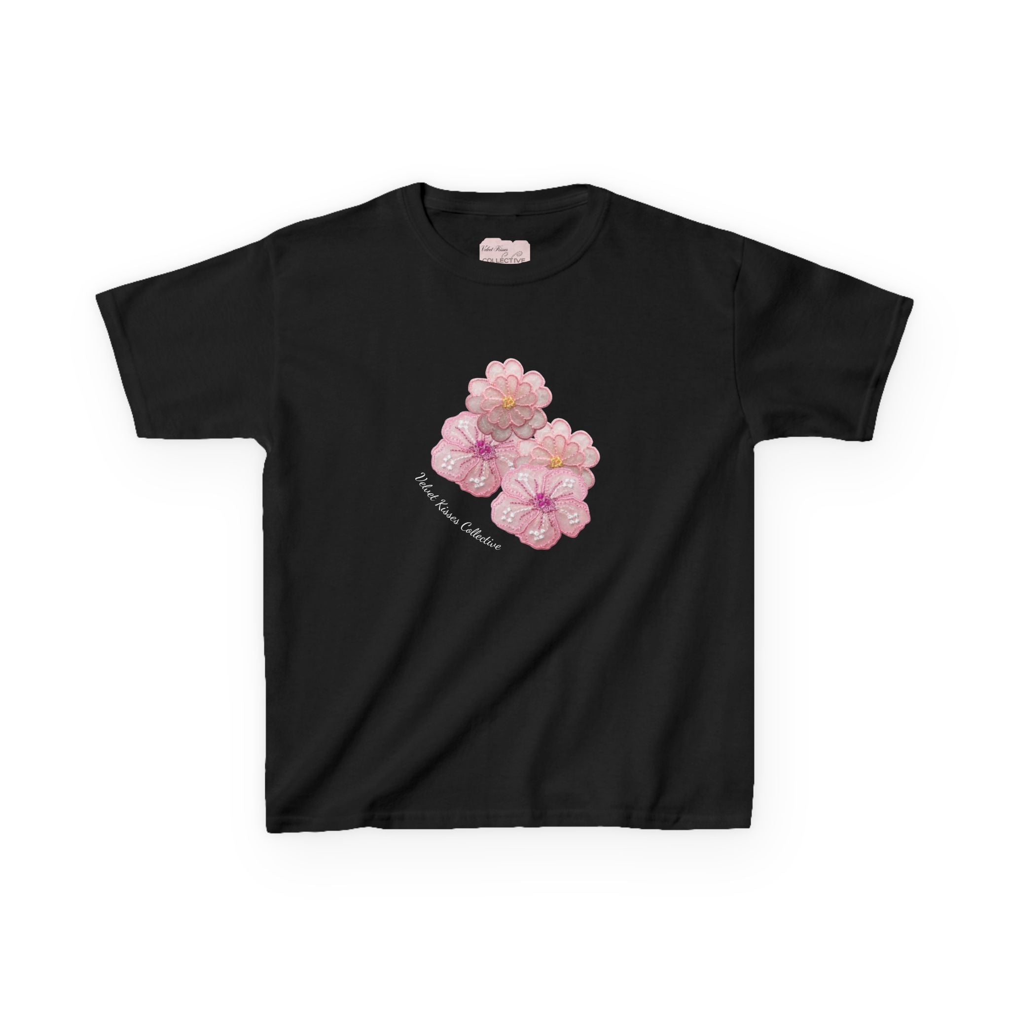 hibiscus beading baby tee