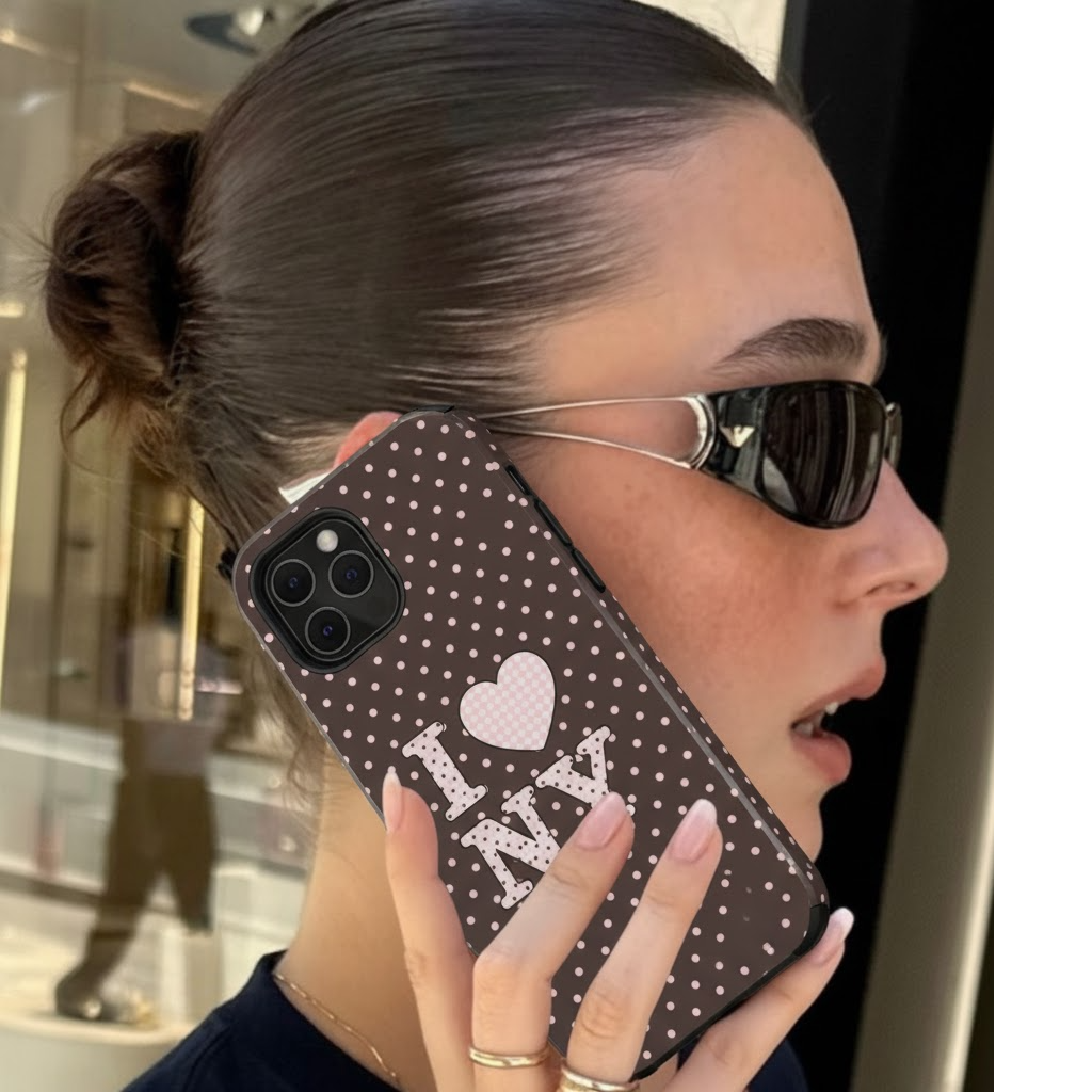polkadot ny phone case